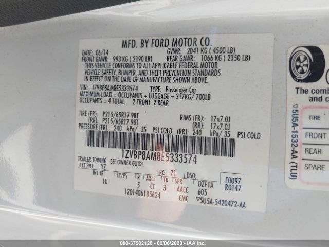 1ZVBP8AM8E5333574 Ford Mustang V6