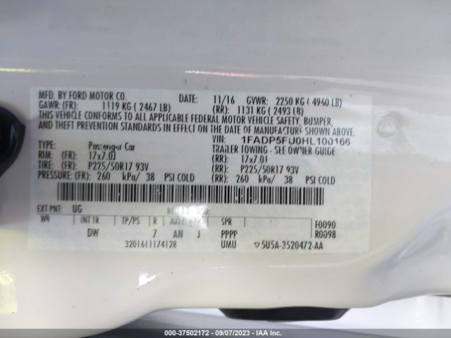 2017 FORD C-MAX ENERGI 1FADP5FU0HL100166 Photo 8