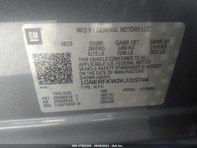 Chevrolet Traverse Ls 2019 1GNERFKW2KJ319744 Image 9