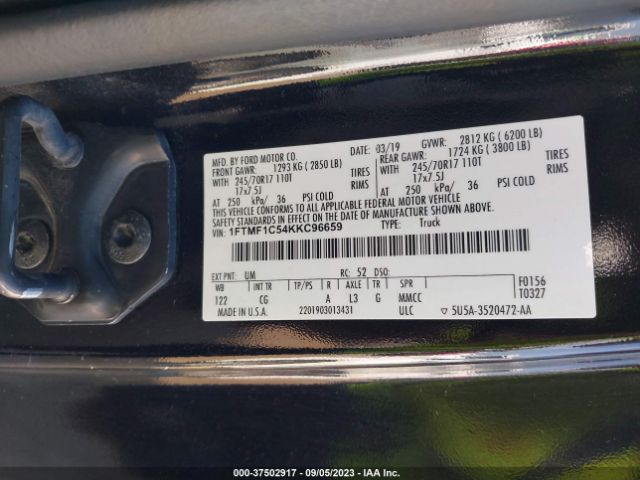 1FTMF1C54KKC96659 Ford F-150 Xl/xlt