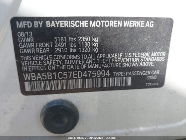 WBA5B1C57ED475994 BMW 5 Series 535i