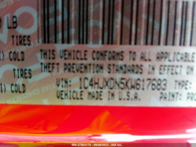 1C4HJXDN5KW617683 Jeep Wrangler Unlimited Sport S