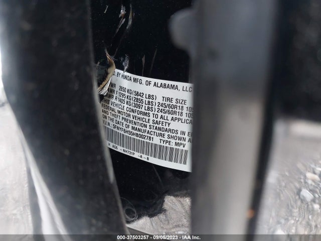 Honda Pilot Ex-l 2017 5FNYF6H55HB002781 Image 9