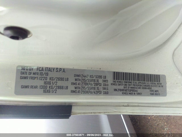 2020 Ram Promaster City, VIN: ZFBHRFAB7L6P61544