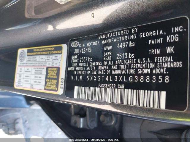 5XXGT4L3XLG388358 KIA Optima Lx