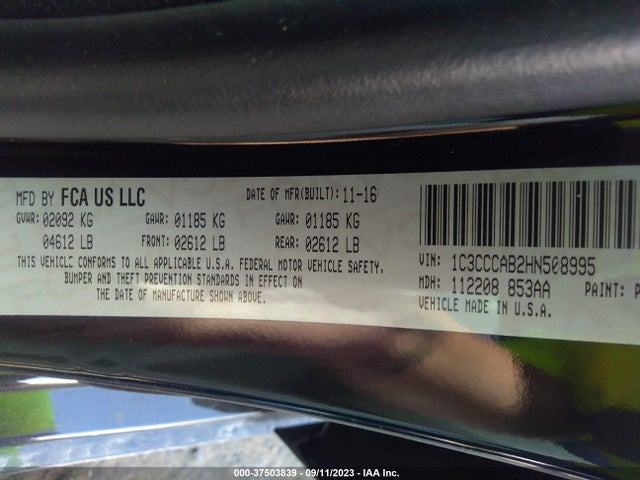 Chrysler 200 Limited Platinum 2017 1C3CCCAB2HN508995 Image 9