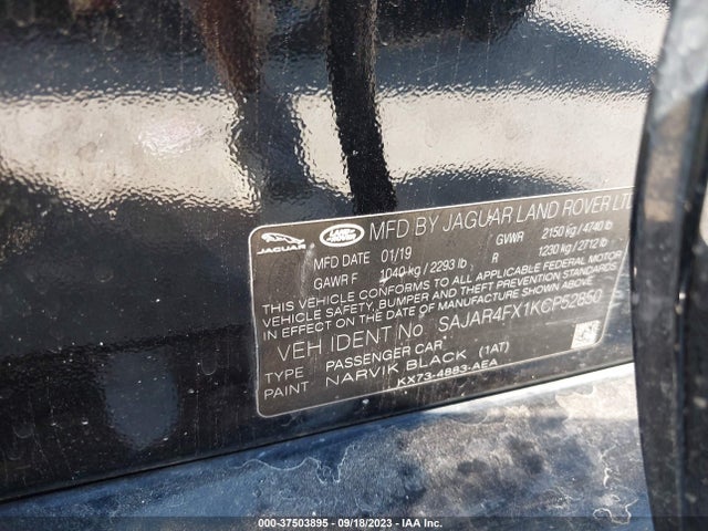 2019 JAGUAR XE SAJAR4FX1KCP52850 Photo 8