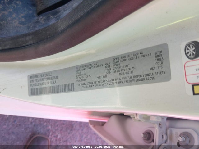 1C6RREBT3MN807808 RAM 1500 Big Horn
