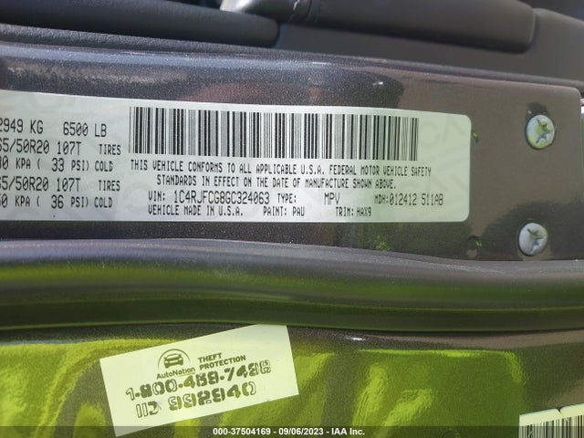 1C4RJFCG8GC324063 Jeep Grand Cherokee High Altitude