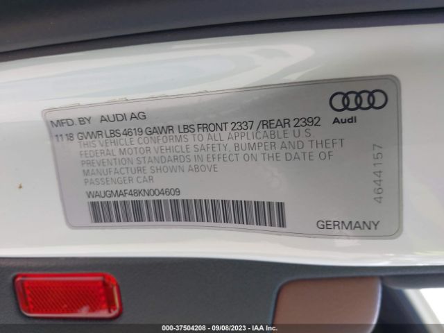 WAUGMAF48KN004609 Audi A4 40 Premium/40 Titanium Premium