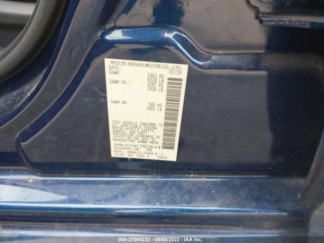1N4BL4CV5KC202614 Nissan Altima 2.5 Sr