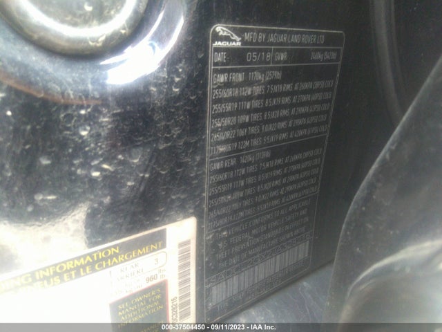 2018 JAGUAR F-PACE SADCL2GX2JA328216 Photo 8