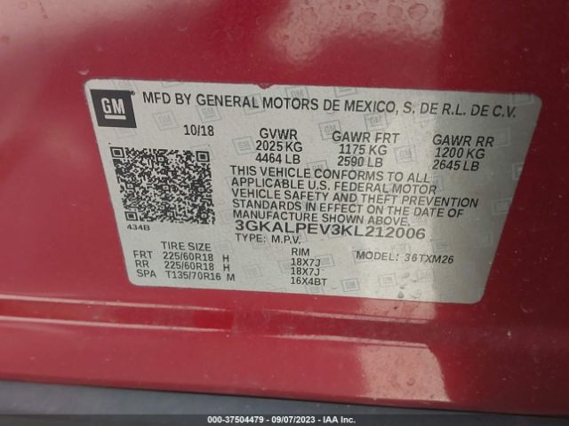3GKALPEV3KL212006 GMC Terrain Slt