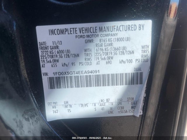 2014 Ford F-550, VIN: 1FD0X5GT4EEA94091