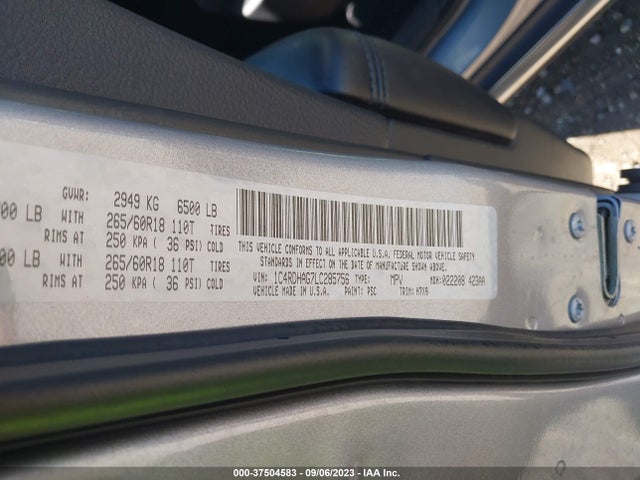 Dodge Durango Sxt 2020 1C4RDHAG7LC285756 Image 9
