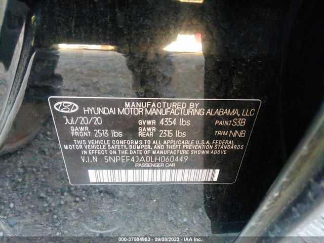 Hyundai SONATA SEL 2020 5NPEF4JA0LH060449 Image 16