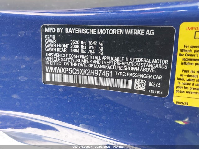 2019 MINI HARDTOP WMWXP5C5XK2H97461 Photo 8