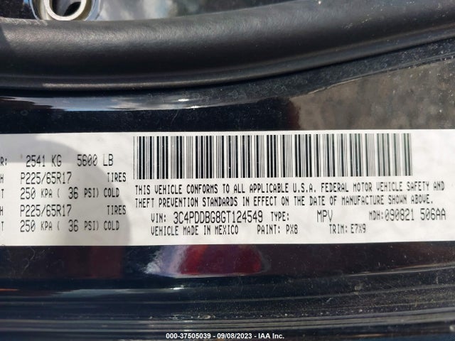 Dodge Journey Sxt 2016 3C4PDDBG8GT124549 Image 9