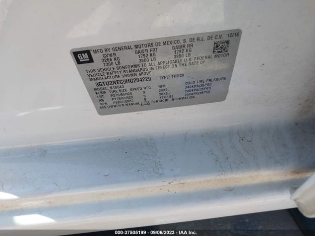 3GTU2NEC9HG284229 GMC Sierra 1500 Slt