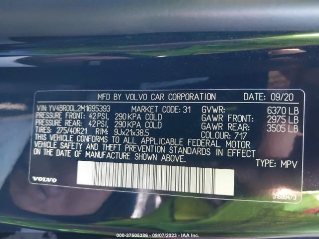 YV4BR00L2M1695393 Volvo Xc90 Inscription