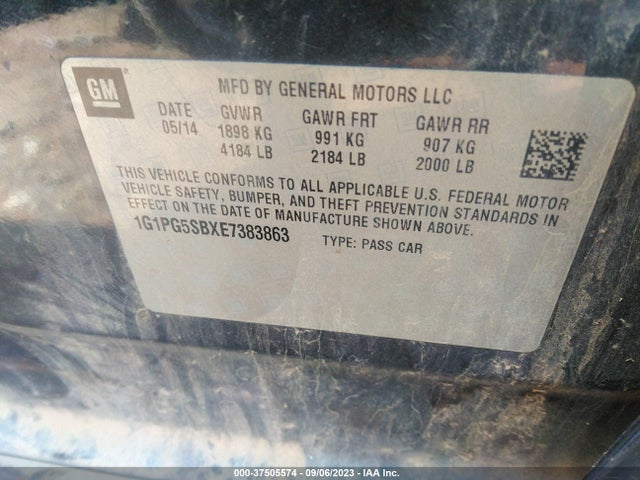 Chevrolet CRUZE LTZ 2014 1G1PG5SBXE7383863 Image 9
