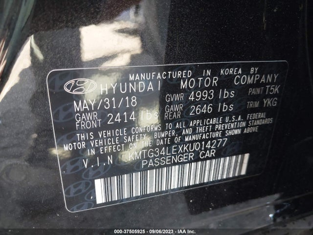 Genesis G70 3.3t Advanced 2019 KMTG34LEXKU014277 Image 16