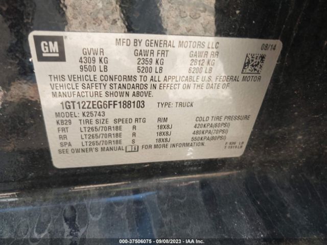 1GT12ZEG6FF188103 GMC Sierra 2500hd Slt