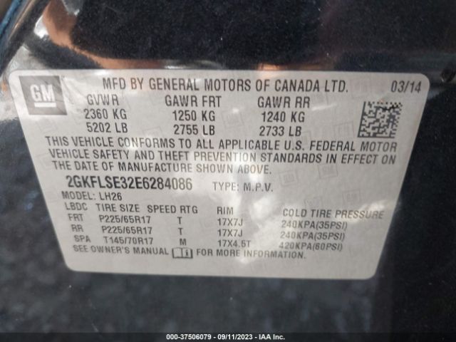 2GKFLSE32E6284086 GMC Terrain Slt