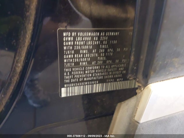 WVGBV3AX8EW559626 Volkswagen TIGUAN SE