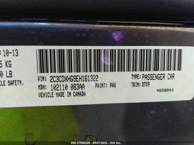 2C3CDXHG9EH161322 Dodge Charger Sxt