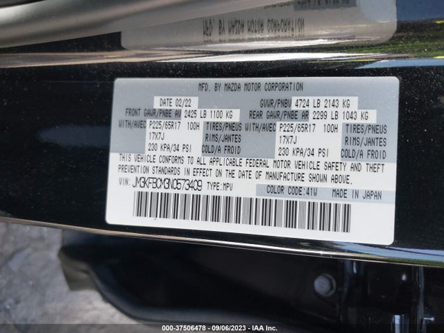 Mazda Cx-5 2.5 S Preferred Package 2022 JM3KFBCM3N0573409 Image 9