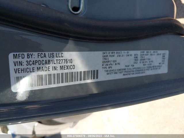 3C4PDCAB1LT277610 Dodge Journey Se Value