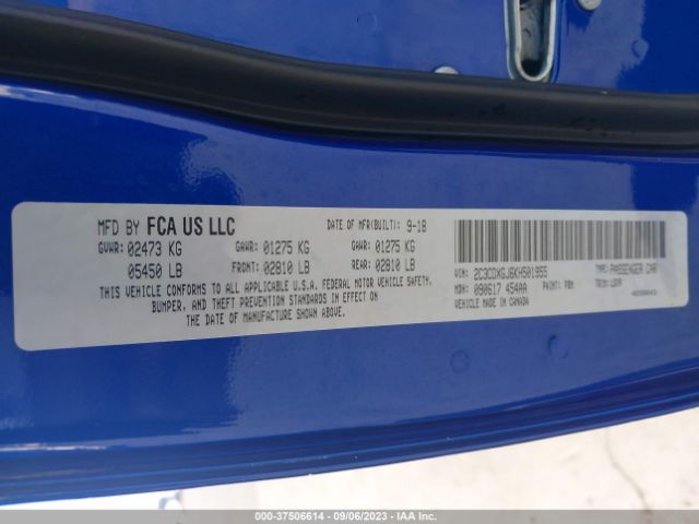 2C3CDXGJ6KH501955 Dodge Charger Scat Pack
