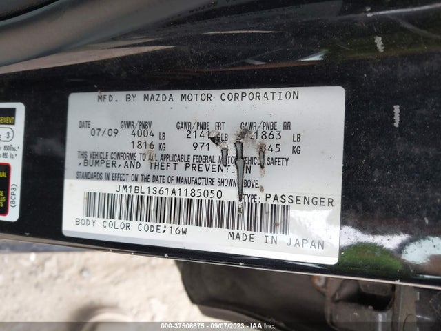 Продаж на аукціоні авто 2010 Mazda Mazda3 S Sport, vin: JM1BL1S61A1185050, номер лоту: 37506675
