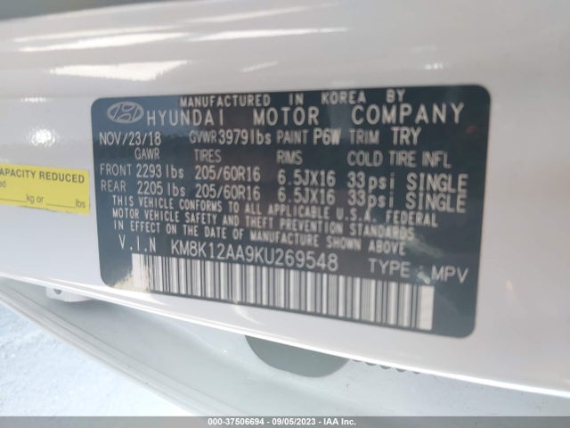 Hyundai Kona Se 2019 KM8K12AA9KU269548 Image 16