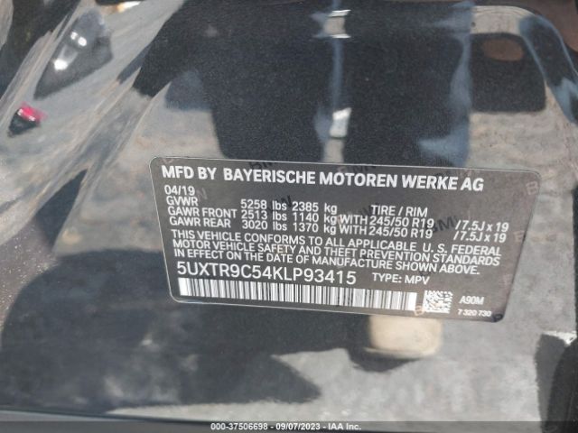 5UXTR9C54KLP93415 BMW X3 Xdrive30i