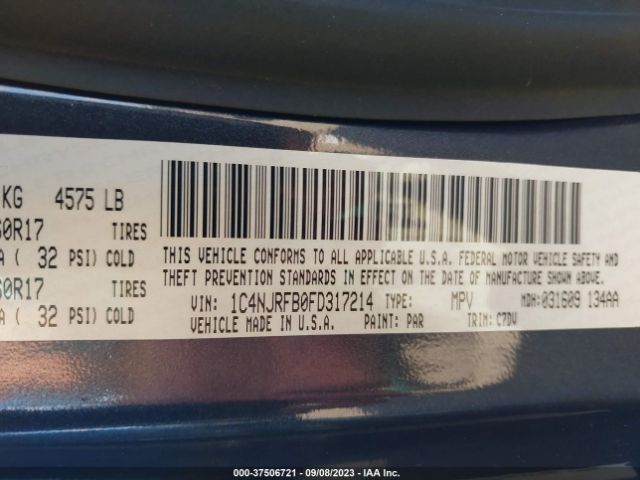 1C4NJRFB0FD317214 Jeep Patriot Latitude