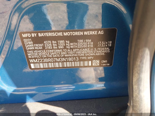 2021 MINI COUNTRYMAN WMZ23BR07M3N18013 Photo 8