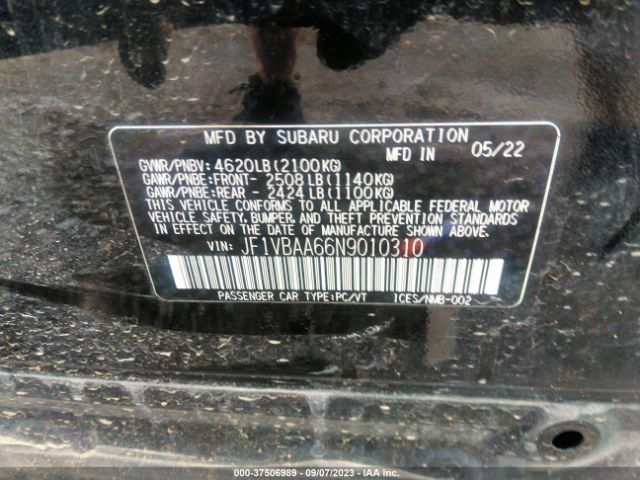 JF1VBAA66N9010310 Subaru WRX