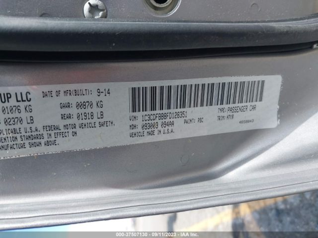 1C3CDFBB8FD128351 Dodge DART SXT