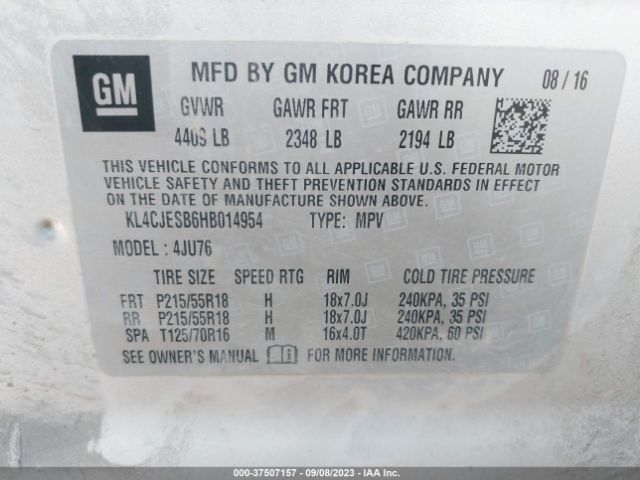 KL4CJESB6HB014954 Buick Encore Preferred