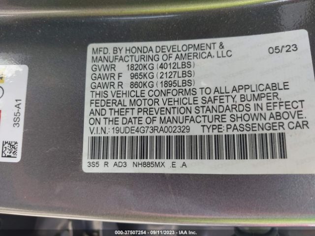 19UDE4G73RA002329 Acura Integra W/a-spec Tech Package