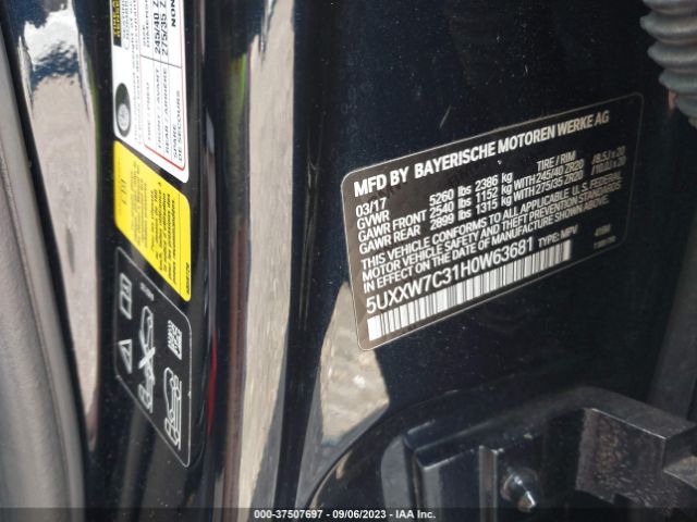 5UXXW7C31H0W63681 BMW X4 M40i
