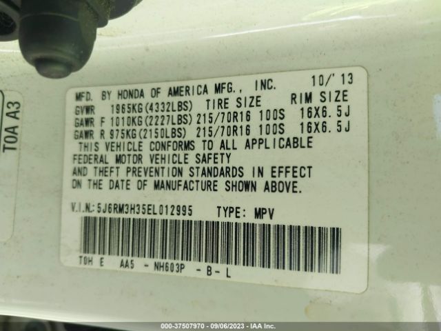 5J6RM3H35EL012995 Honda CR-V LX