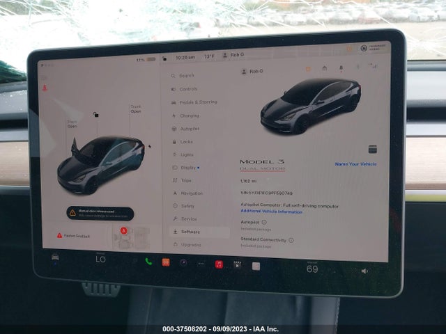 5YJ3E1EC9PF590749 Tesla Model 3 Performance