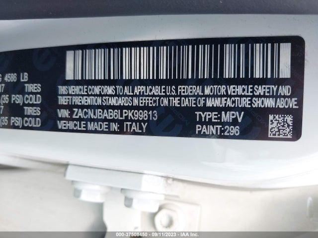 ZACNJBAB6LPK99813 Jeep Renegade Upland