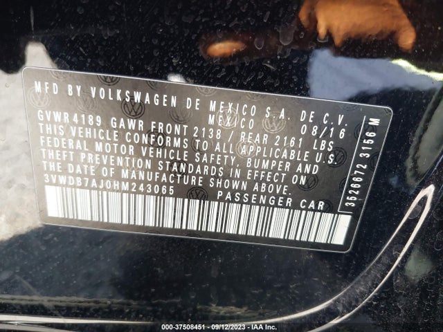 3VWDB7AJ0HM243065 Volkswagen Jetta 1.4t Se