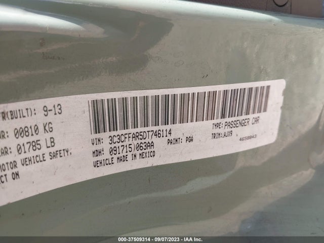 2013 FIAT 500 3C3CFFAR5DT746114 Photo 8