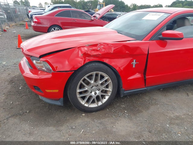 2012 FORD MUSTANG V6 VIN: 1ZVBP8AM7C5237464