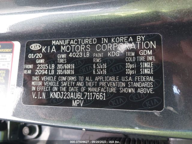 KNDJ23AU6L7117661 KIA SOUL S